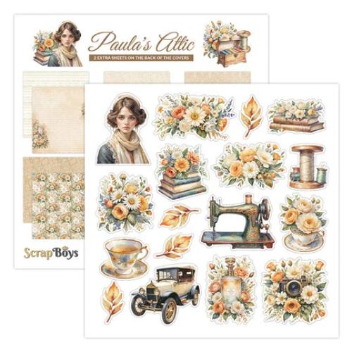 ScrapBoys Paula's Attic 8x8 Inch Paper Pad (SB-PAUL-10)