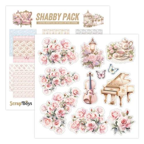 ScrapBoys Shabby Pack 8x8 Inch Paper Pad (SB-SHPA-10)