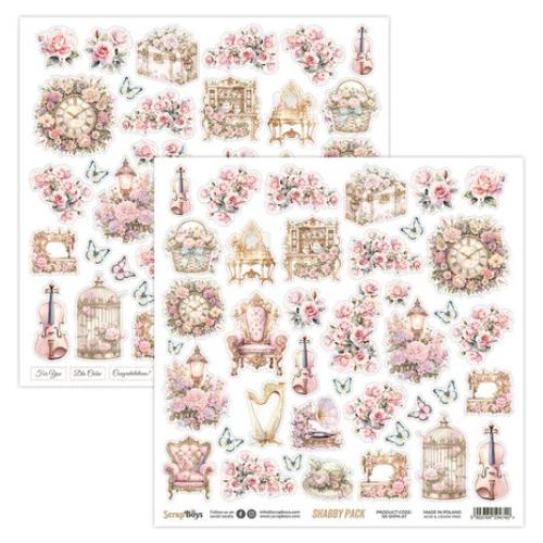 ScrapBoys Shabby Pack 8x8 Inch Paper Pad (SB-SHPA-10)