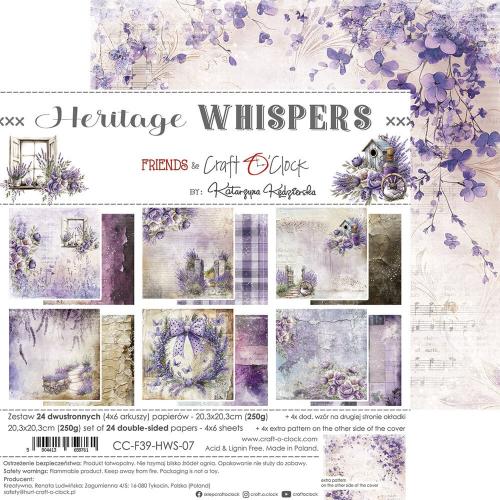Craft O'Clock Heritage Whispers 8x8 Inch Paper Set (CC-F39-HWS-07)