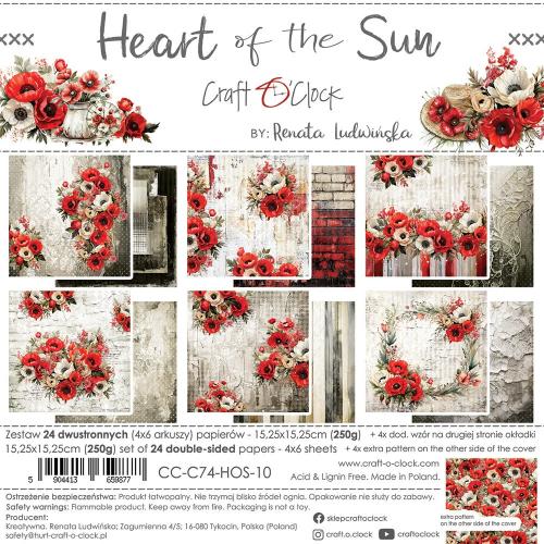Craft O'Clock Heart of the Sun 6x6 Inch Paper Set (CC-C74-HOS-10)