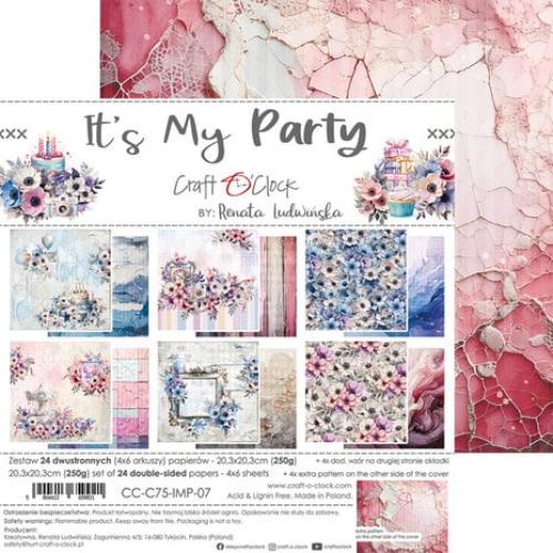 Craft O'Clock It's My Party 8x8 Inch Paper Set (CC-C75-IMP-07)