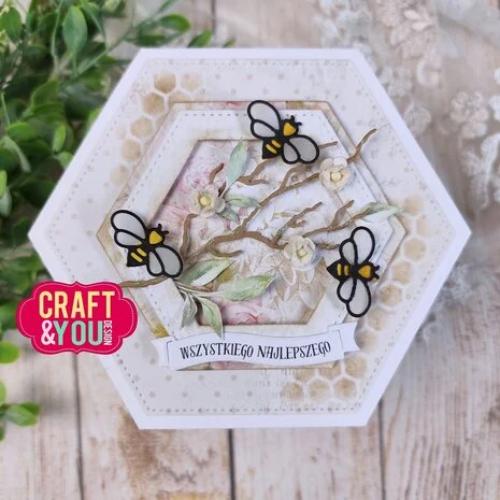 Craft & You Design Hexagon Base Set Dies (CW343)