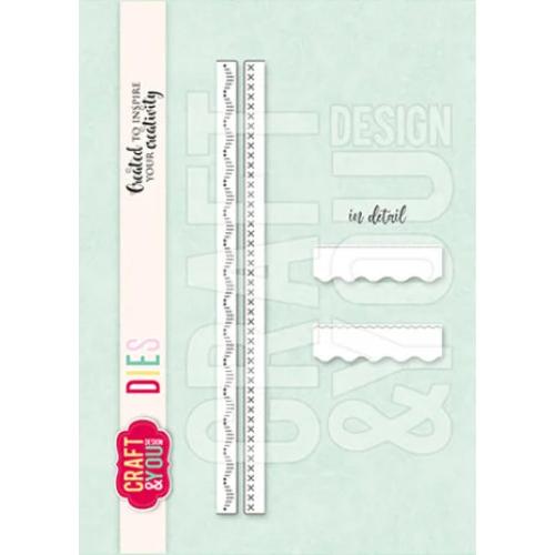 Craft & You Design Small Borders Decorative Stiches Dies (CW350)