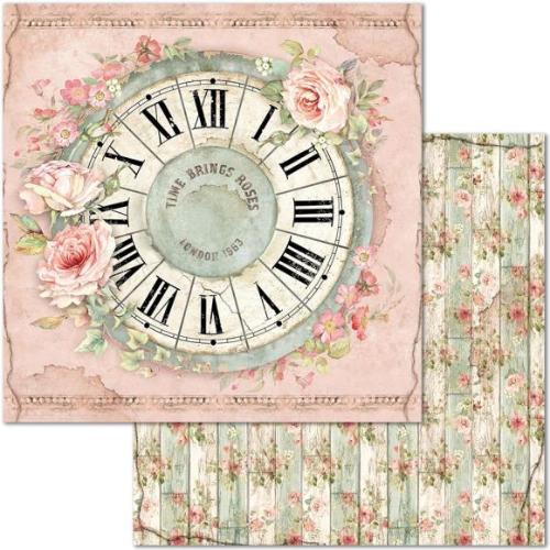 Stamperia Scrapbooking Pad 10 sheets cm 30,5x30,5 (12"x12") - House of Roses SBBL66