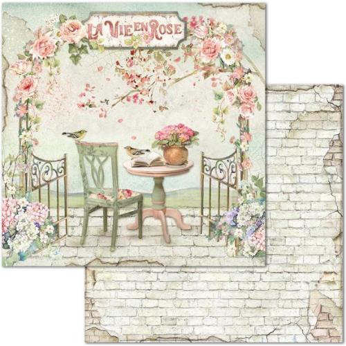 Stamperia Scrapbooking Pad 10 sheets cm 30,5x30,5 (12"x12") - House of Roses SBBL66