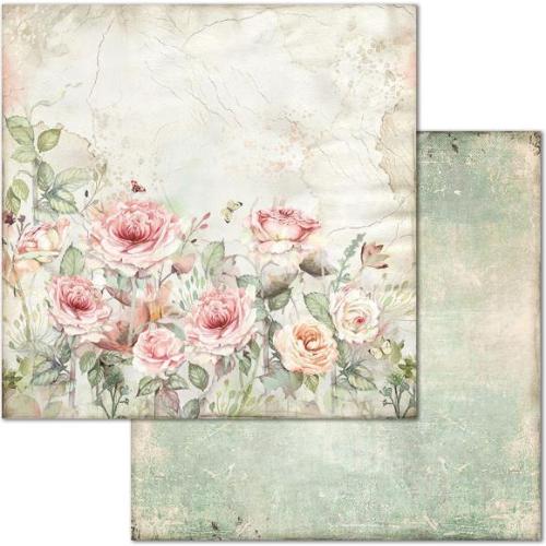 Stamperia Scrapbooking Pad 10 sheets cm 30,5x30,5 (12"x12") - House of Roses SBBL66