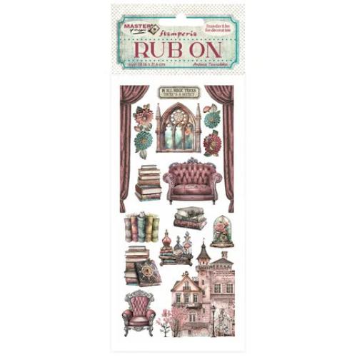 Stamperia Rub-on cm 10,16x21,6 - Master of Magic house furnishings DFLRB146
