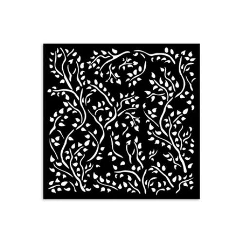 Stamperia Thick stencil cm 12X12 - House of Roses branch pattern KSTDS33