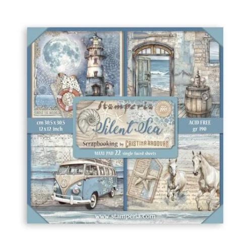 Stamperia Silent Sea 12x12 Inch Paper Pack Maxi (Single Face) (SBBXLB24)