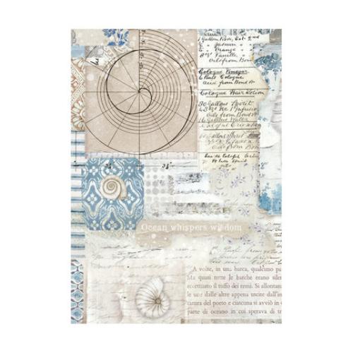 Stamperia Silent Sea A6 Rice Paper Backgrounds (8pcs) (DFSAK6040)