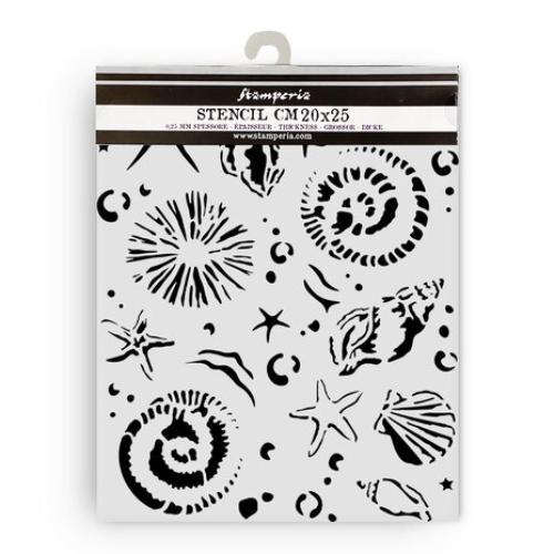 Stamperia Silent Sea Thick Stencil 20x25cm Starfish (KSTD178)
