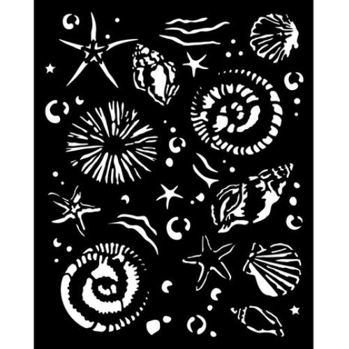 Stamperia Silent Sea Thick Stencil 20x25cm Starfish (KSTD178)