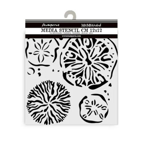 Stamperia Silent Sea Thick Stencil 12x12cm Sponges (KSTDS38)