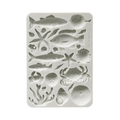 Stamperia Silent Sea A5 Silicon Mould Shells and Fish (KACMA578)