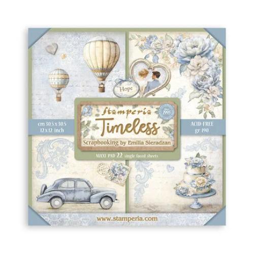 Stamperia Timeless 12x12 Inch Paper Pack Maxi (Single Face) (SBBXLB25)