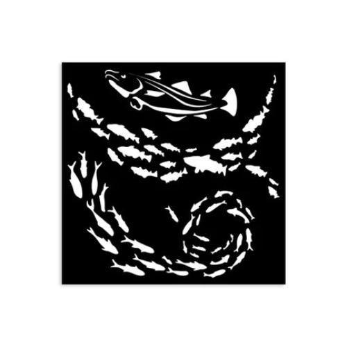 Stamperia Silent Sea Thick Stencil Assortment (8pcs) (KSTDX01)