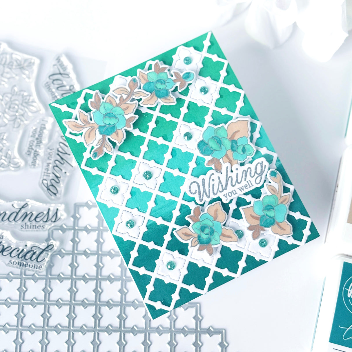 Pinkfresh Studio Trellis coverplate die