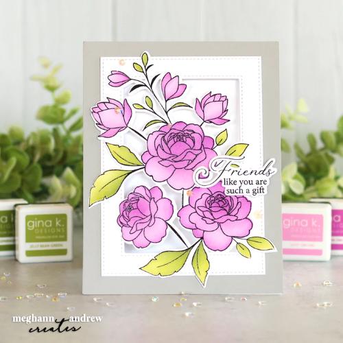 Gina K Designs STENCIL- Hand-Picked Flowers Layering Stencil