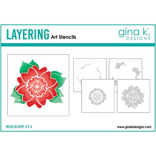 Gina K Designs STENCIL- Mega Bloom