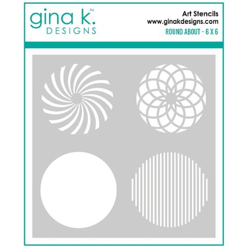 Gina K Designs STENCIL- Round About