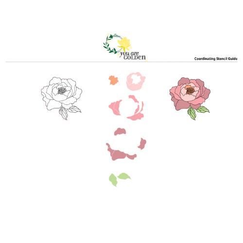 Gina K Designs STENCIL- You Are Golden