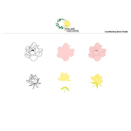 Gina K Designs STENCIL- You Are Golden