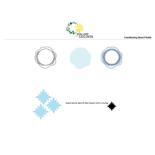 Gina K Designs STENCIL- You Are Golden