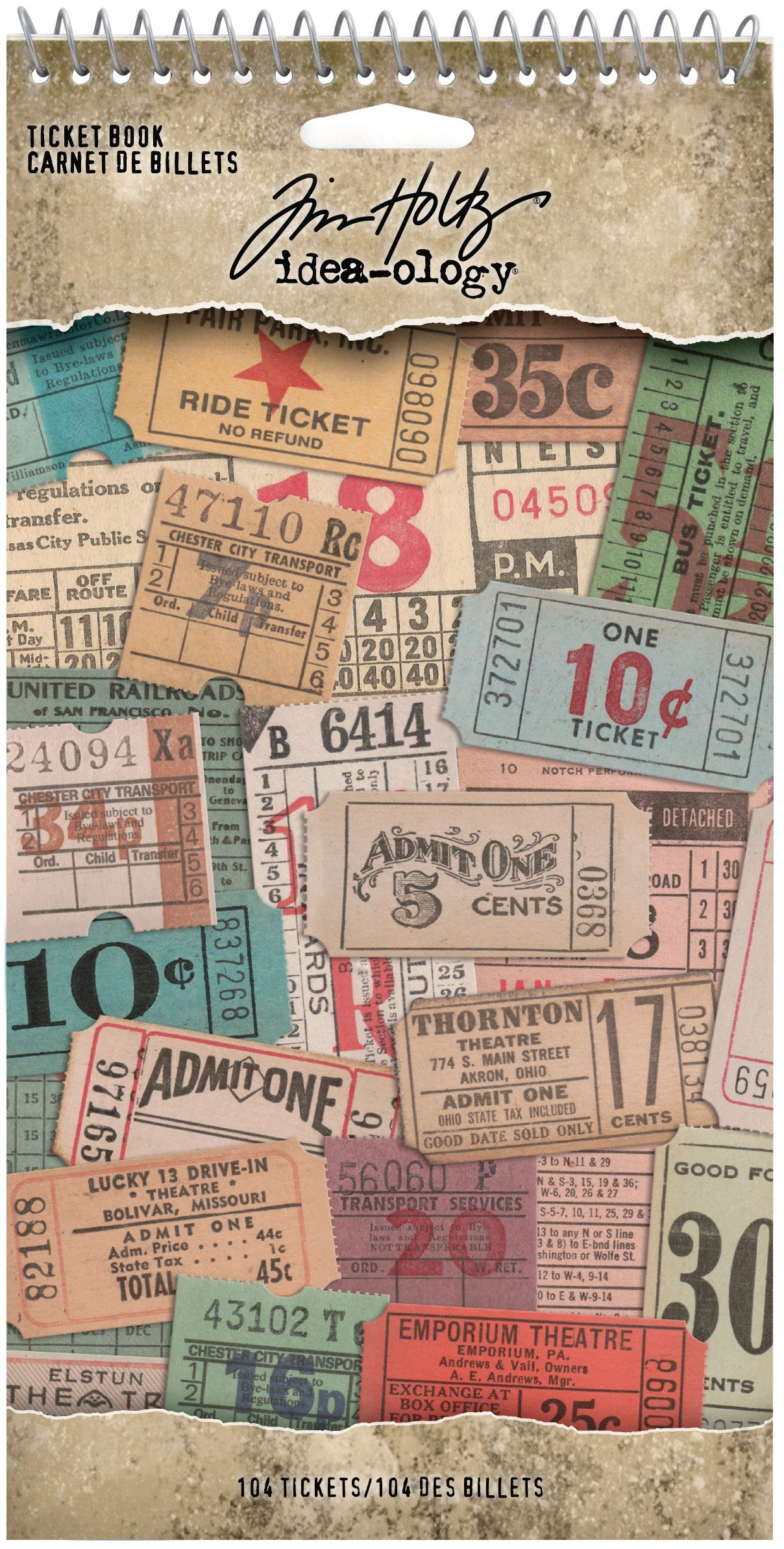 Idea-ology Tim Holtz Ticket Book (TH94036)