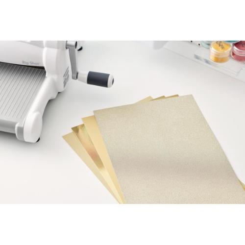 Sizzix Surfacez Opulent Cardstock Pack 8"X11.5" 50/Pkg Gold