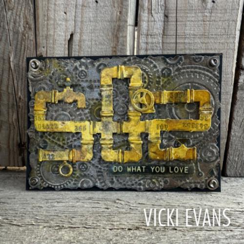 Sizzix Multi-Level Textured Impressions by Tim Holtz Vault Gears (666866)