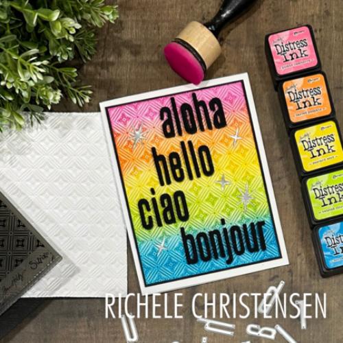 Sizzix Multi-Level Textured Impressions by Tim Holtz Vault Diamonds (666867)