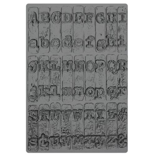 Sizzix 3D Texture Fades by Tim Holtz A5 Typewriter Large (666885)