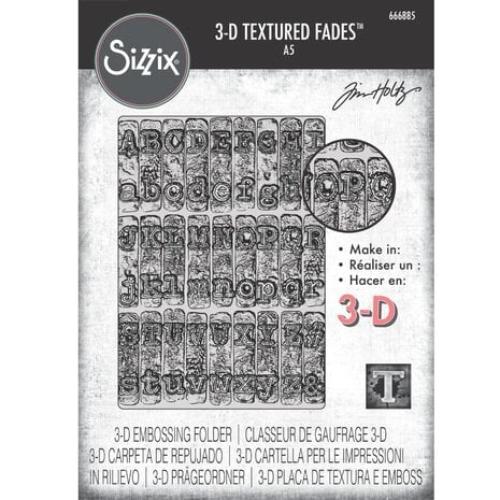 Sizzix 3D Texture Fades by Tim Holtz A5 Typewriter Large (666885)