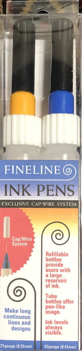 Fineline Ink Pen Applicators - Empty 2/Pkg 21 Gauge/ 22 Gauge