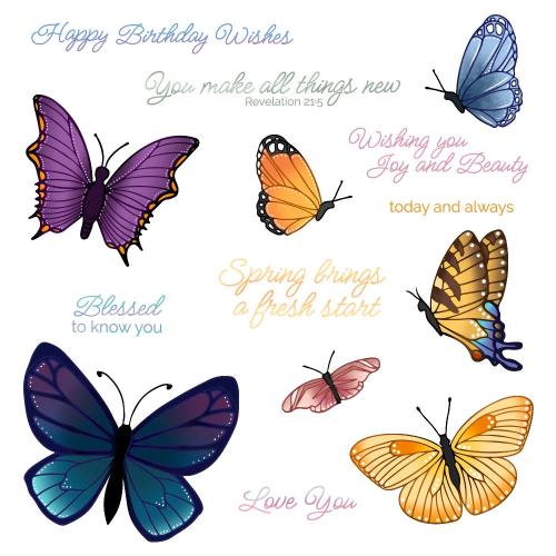 Honey Bee Stamps All Things New - 6x8 Clear Stamp Set & Die Bundle