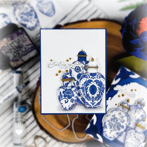 Honey Bee Stamps Ginger Jars - Lovely Layers Honey Cuts