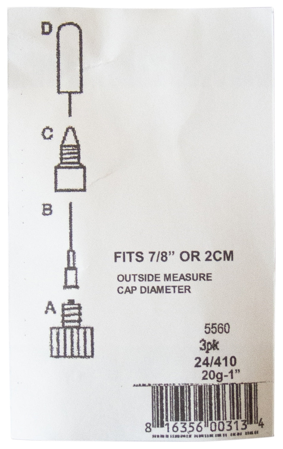 Fineline 20 Gauge 1" Applicator Tip 3/Pkg 24/410 Blue Band