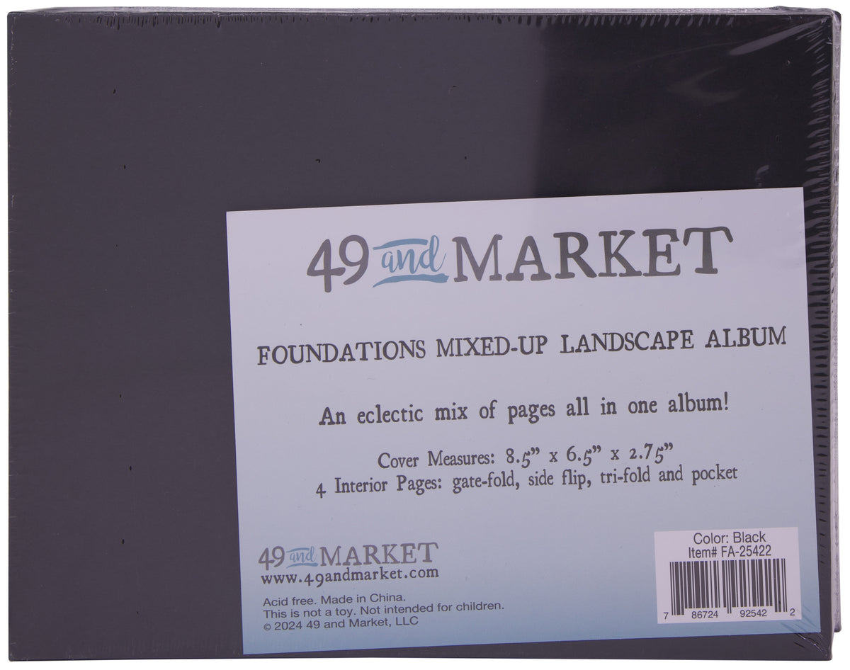 49 & Market Foundations Mixed Up Album Landscape - Black - FA-25422