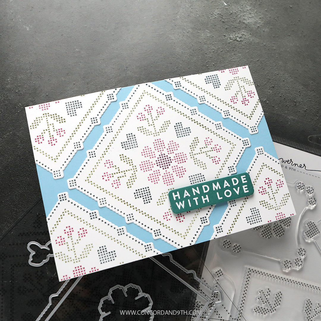 Concord & 9th KW Handmade With Love Stamp Set & Die (6 x 8)