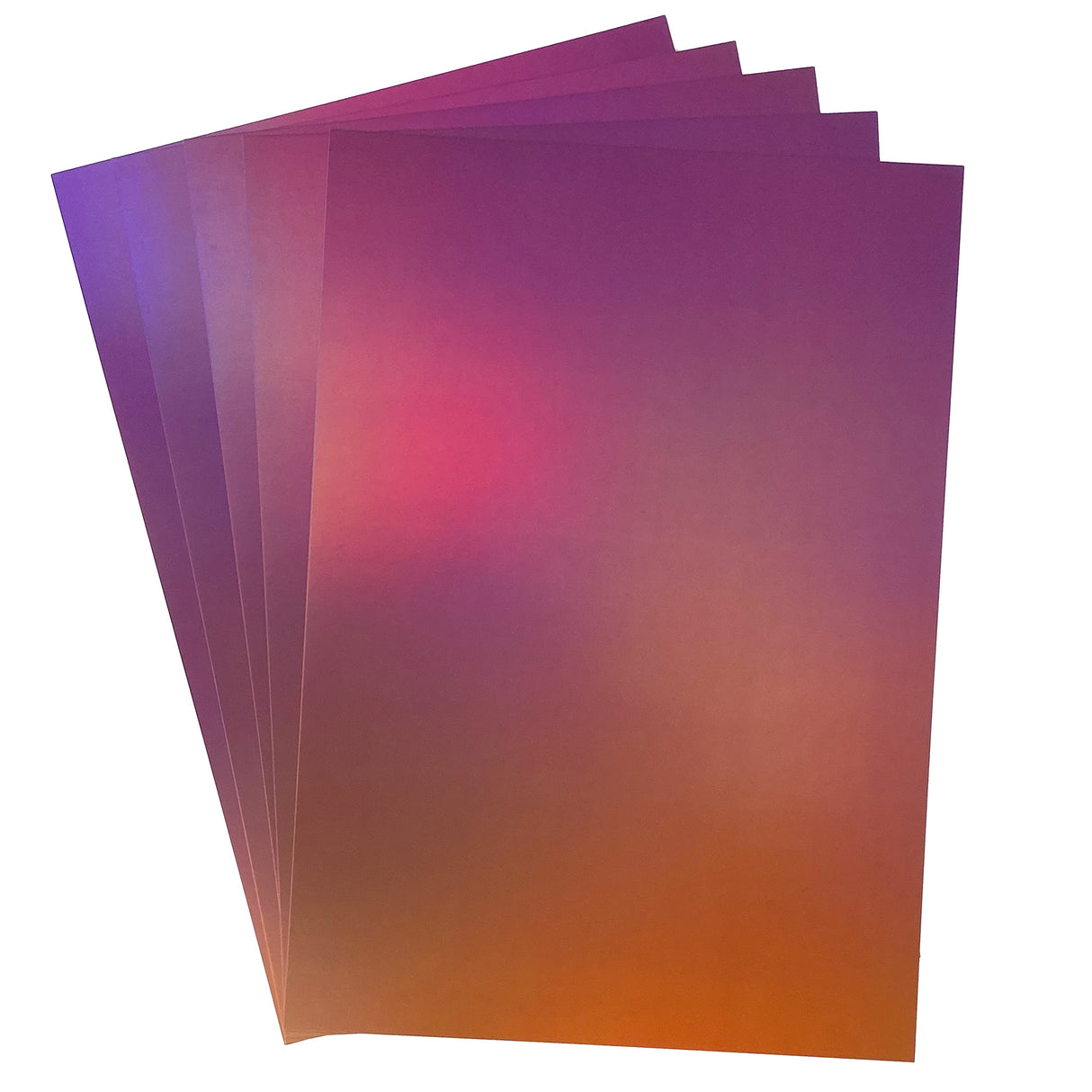 Craft Perfect Ombre Iridescent Mirror Cardstock 8.5"X11" Indian Summer