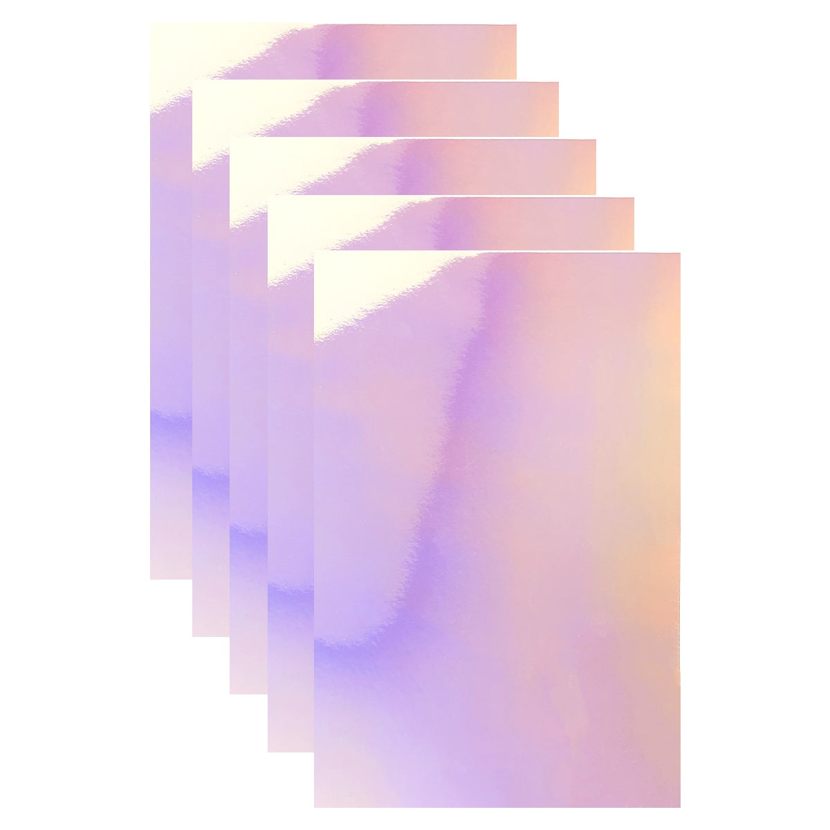 Craft Perfect Gloss Iridescent Mirror Cardstock 8.5"X11" Prismatic Pink