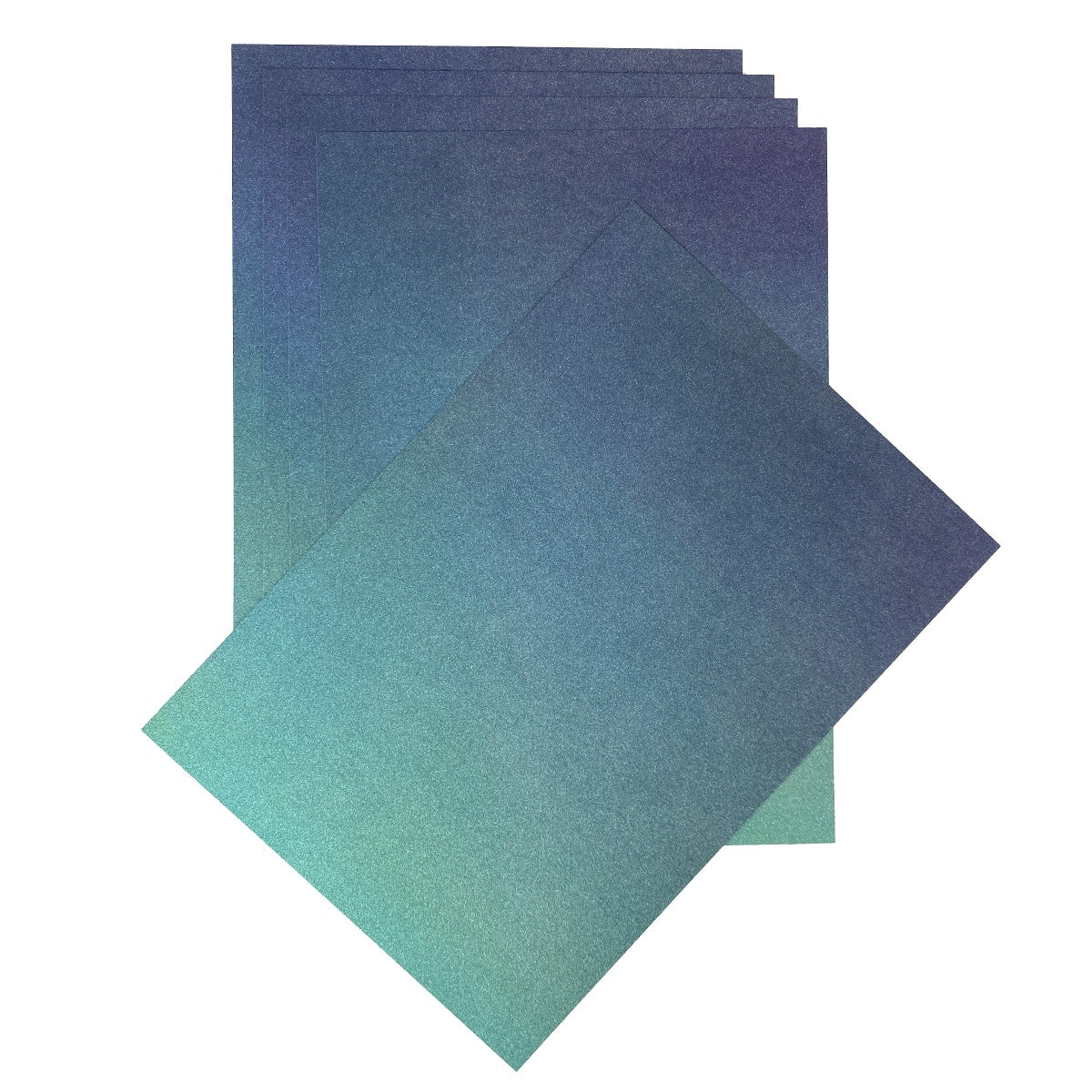 Craft Perfect Ombre Glitter Cardstock 8.5"X11" Under The Sea