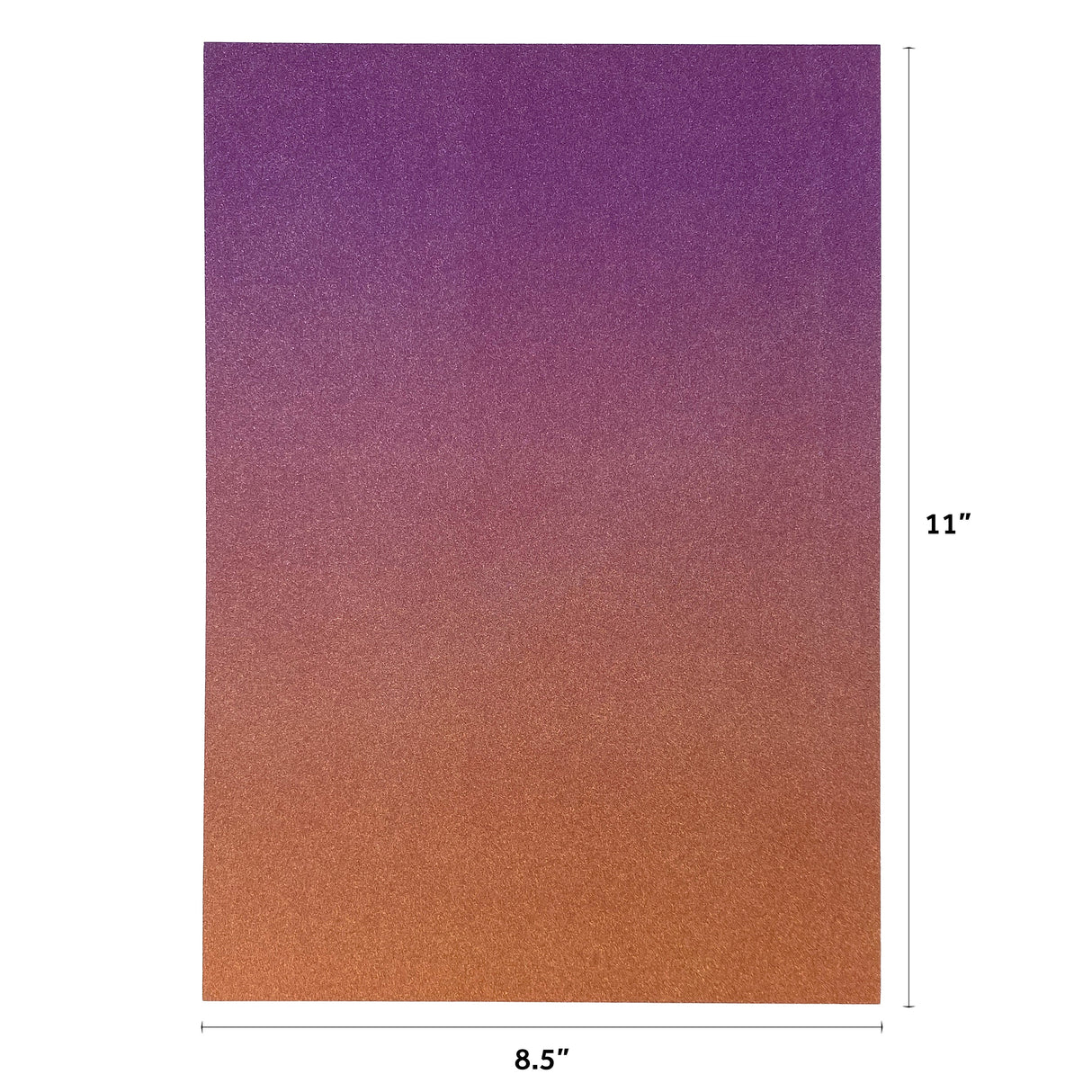 Craft Perfect Ombre Glitter Cardstock 8.5"X11" Arabian Nights