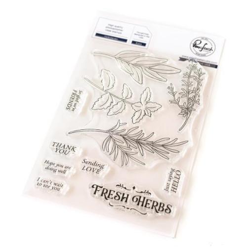 Pinkfresh Studio Herb Garden stamp/stencil/Die Bundle