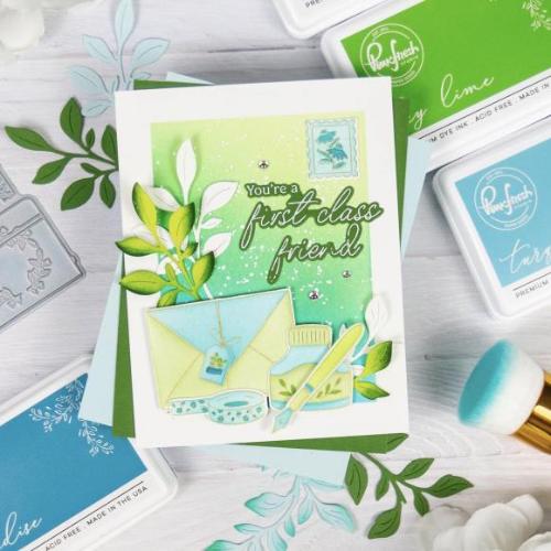 Pinkfresh Studio Classic Correspondence Stamp/ die/ stencil Bundle