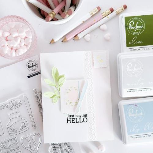 Pinkfresh Studio Classic Correspondence Stamp/ die/ stencil Bundle