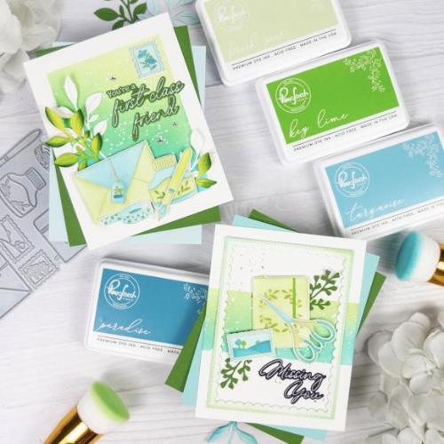 Pinkfresh Studio Classic Correspondence Stamp/ die/ stencil Bundle