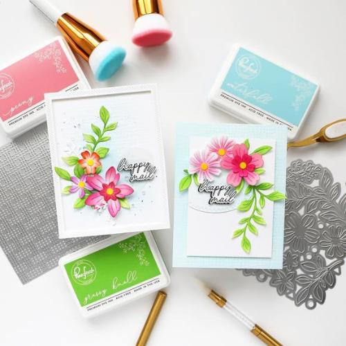 Pinkfresh Studio Fresh Florals stencil/ Die Bundle
