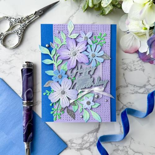 Pinkfresh Studio Fresh Florals stencil/ Die Bundle